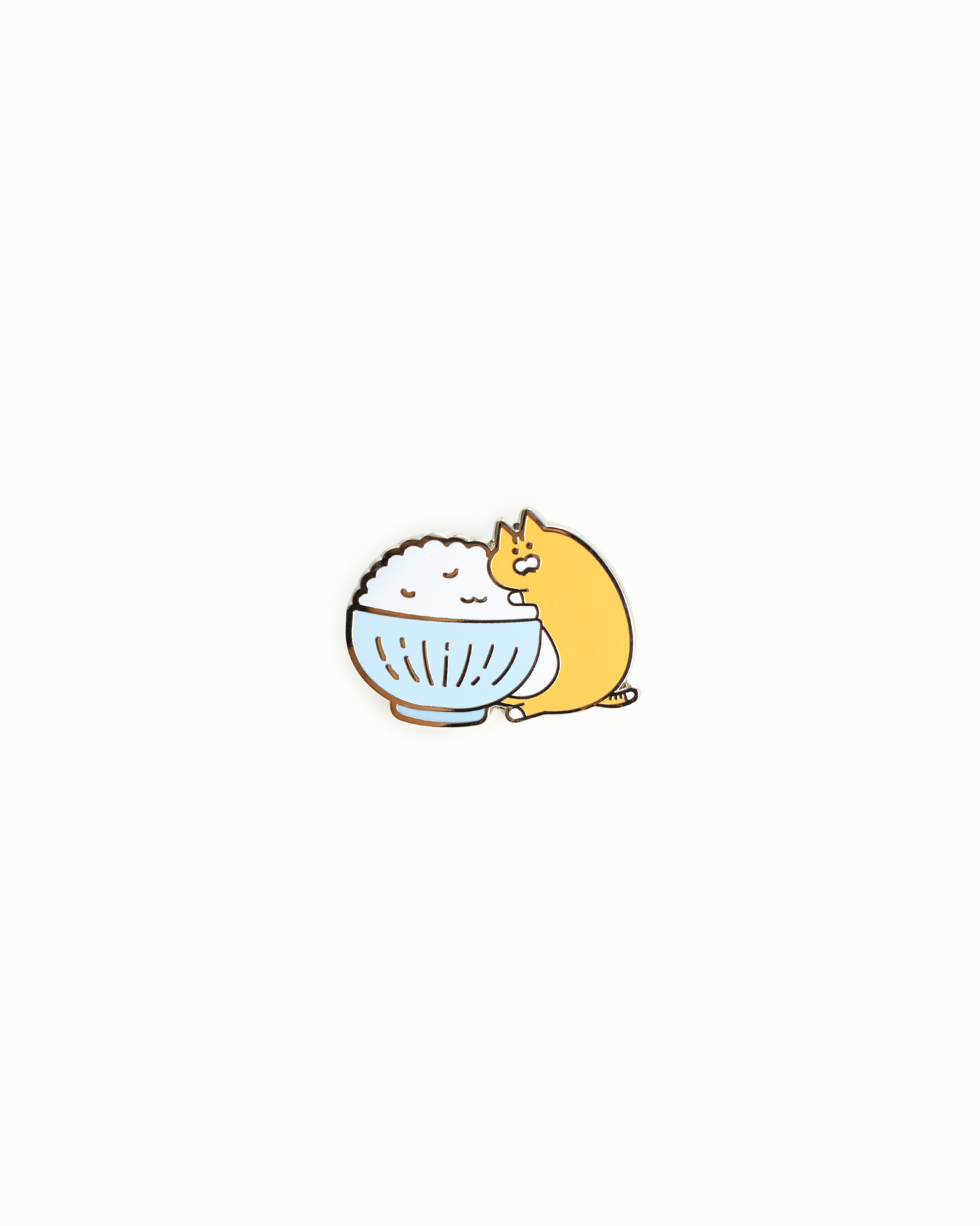 Enamel Pin Orange Chicken "Rice is Life"