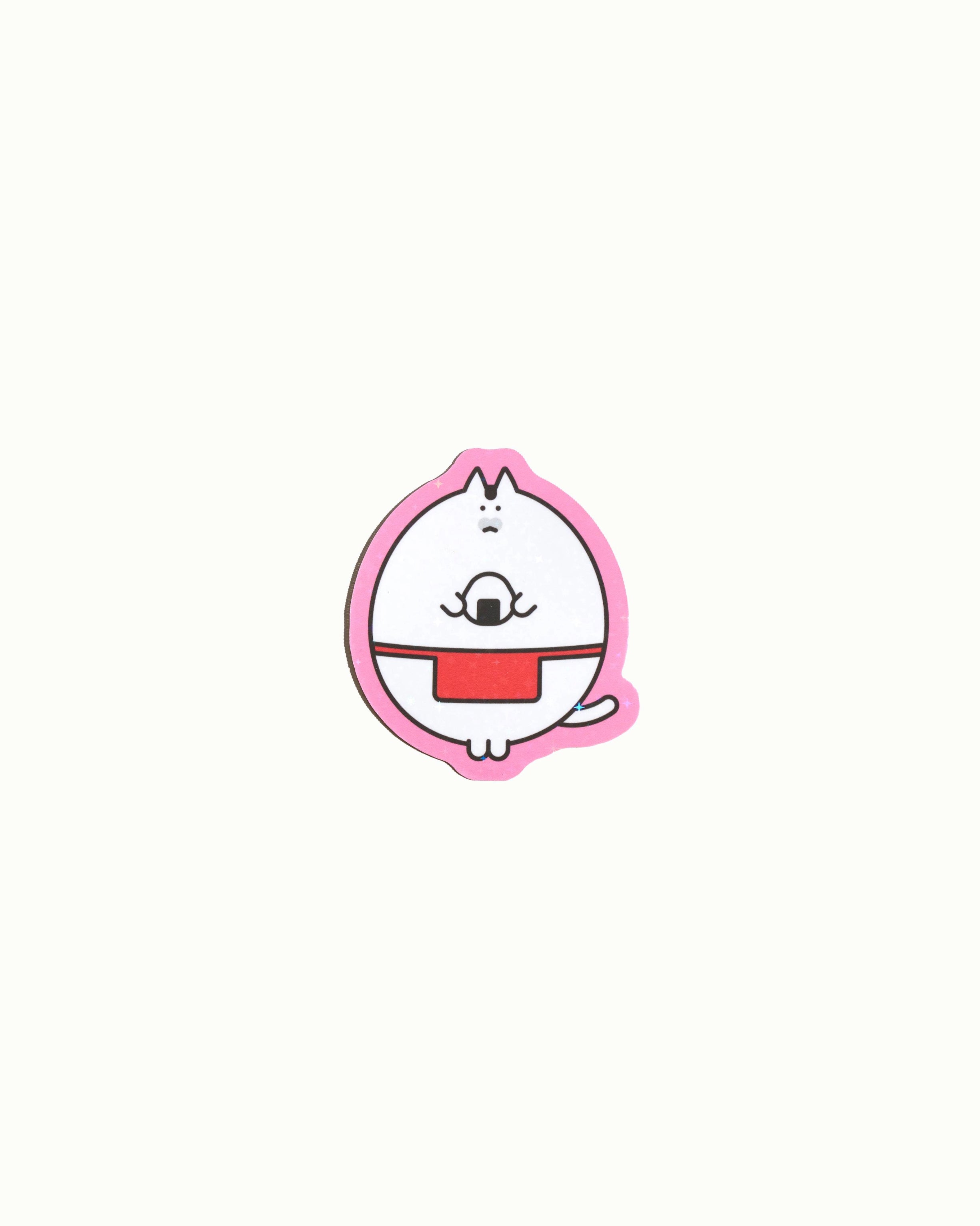 Die-Cut Sticker Onigiri "Please buy my onigiri"